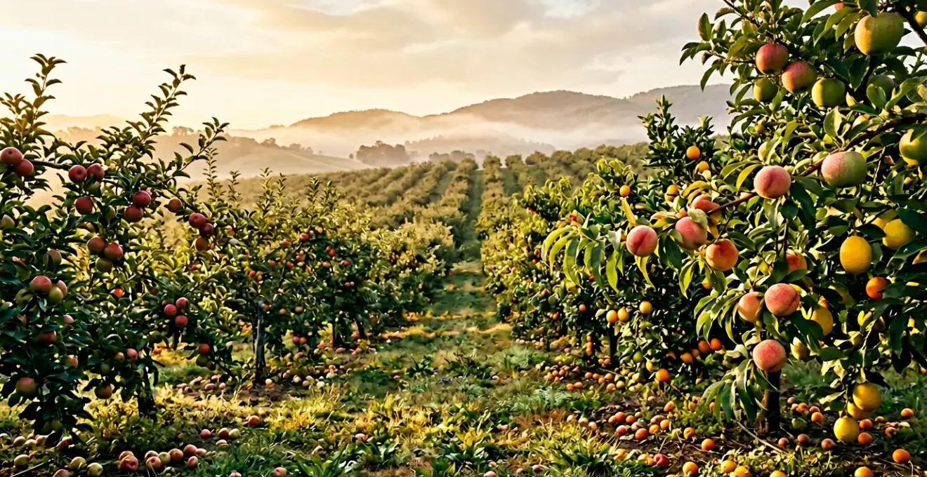 Frutta matura sull'albero con profilo zuccherino complesso visualizzato