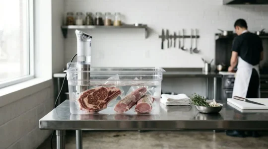 Tagli di carne economici trasformati in piatti raffinati con la tecnica del sottovuoto